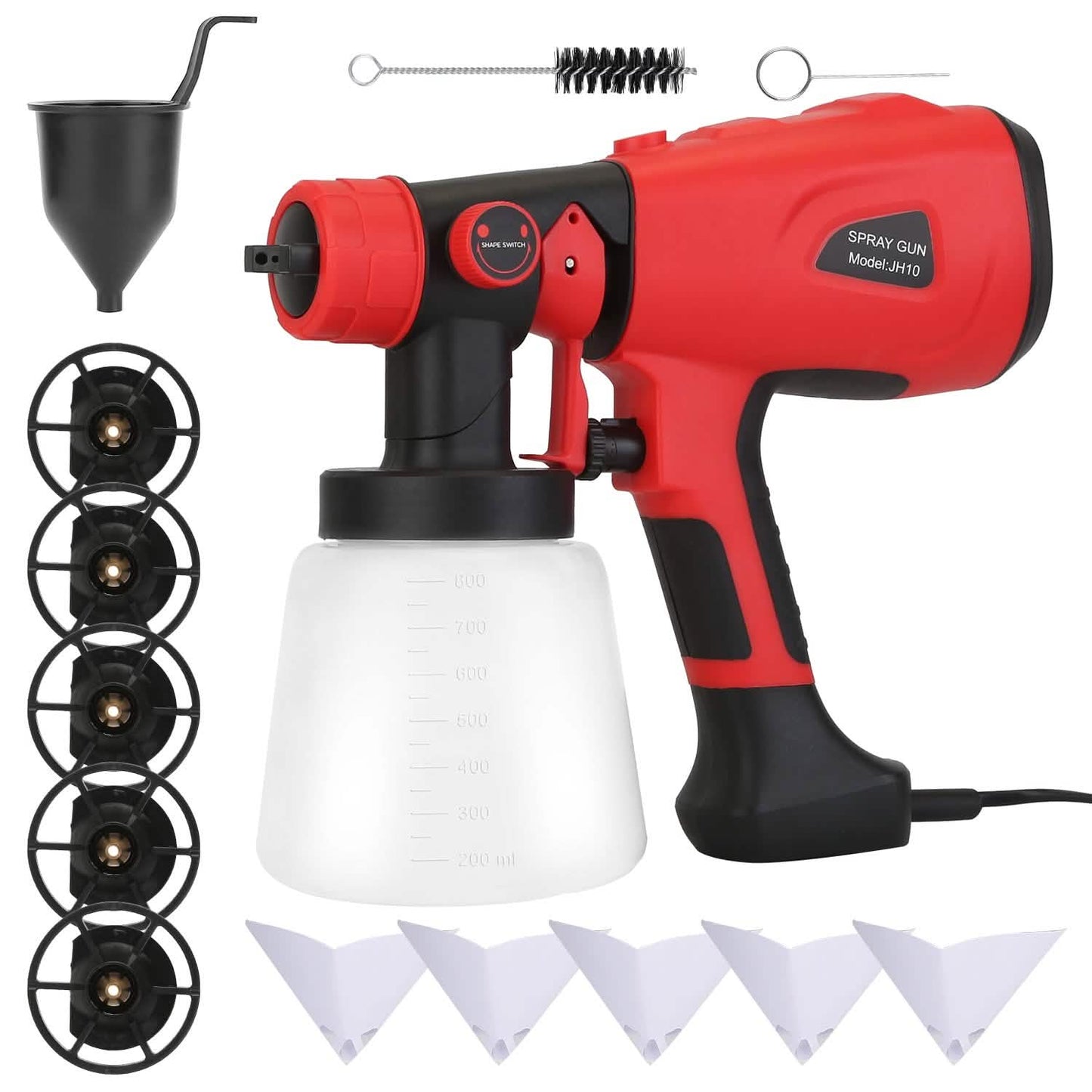 Paint Sprayer HVLP Handheld Painter with 3 Spray Patterns DailySale