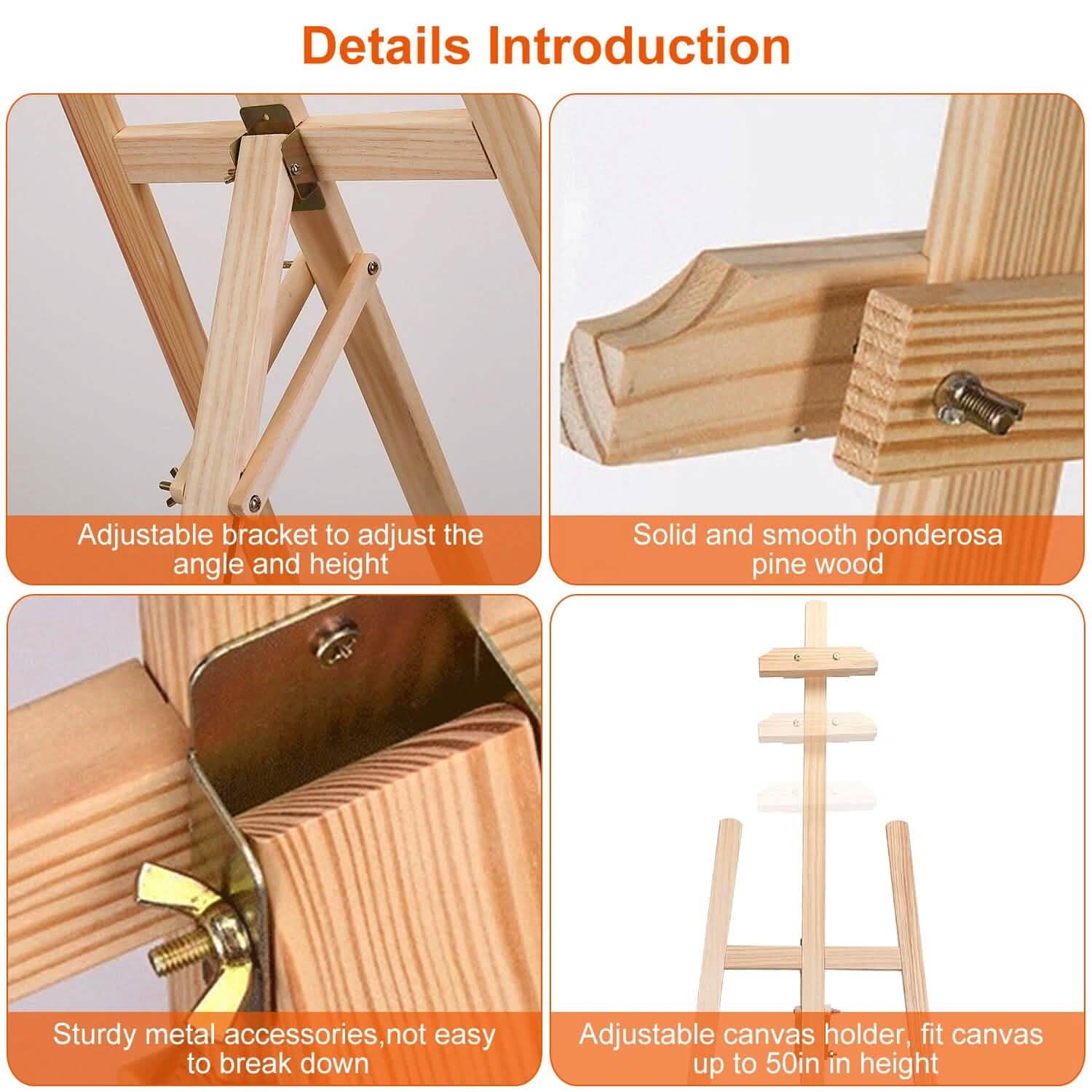 Painting Easel Stand Wooden Inclinable A Frame Tripod DailySale