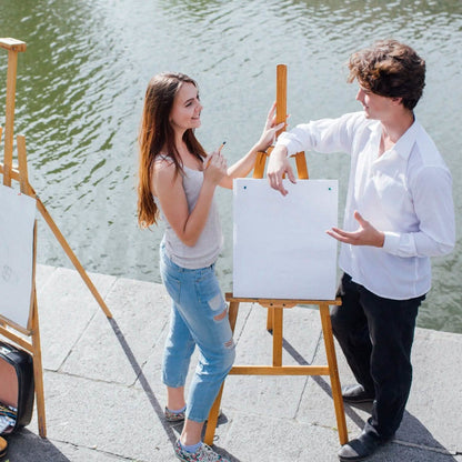 Painting Easel Stand Wooden Inclinable A Frame Tripod DailySale