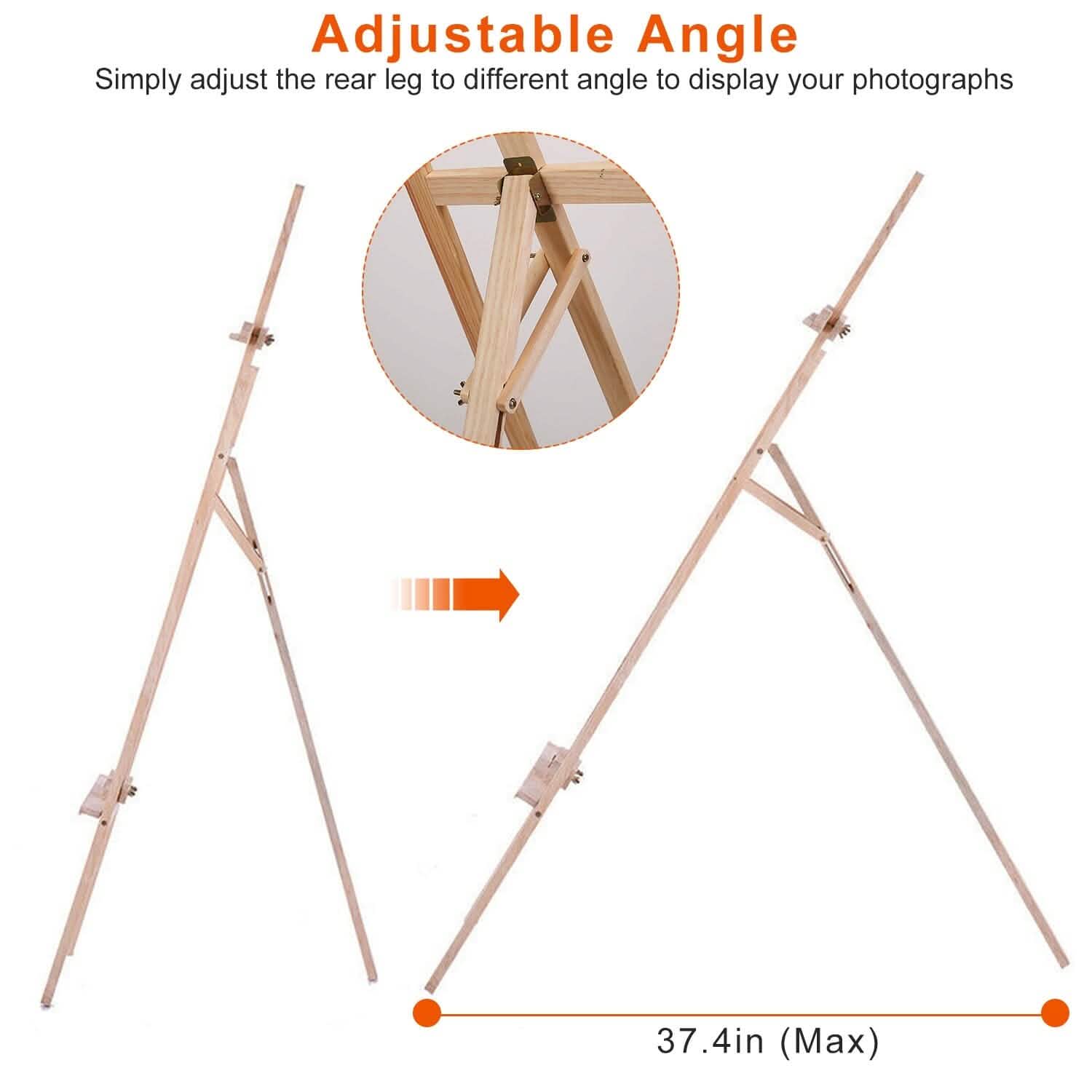 Painting Easel Stand Wooden Inclinable A Frame Tripod DailySale