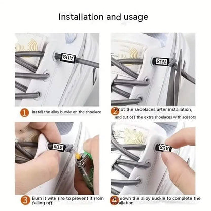 Pair of Elastic No Tie Shoelaces DailySale