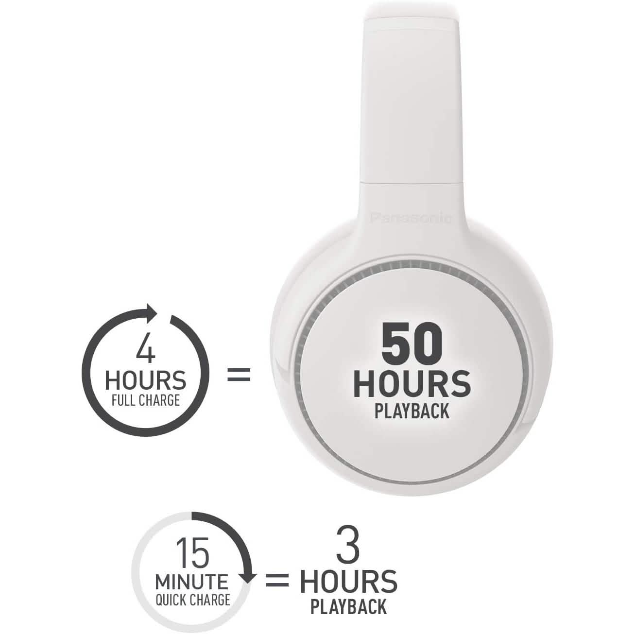 Panasonic RB-M300B Deep Bass Wireless Bluetooth Immersive Headphones DailySale