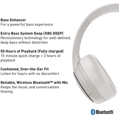 Panasonic RB-M300B Deep Bass Wireless Bluetooth Immersive Headphones DailySale