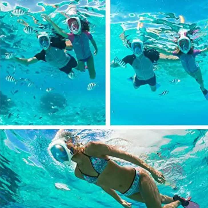 Panoramic Snorkeling Mask Full Face GoPro Compatible Snorkel Mask Scuba Mask DailySale