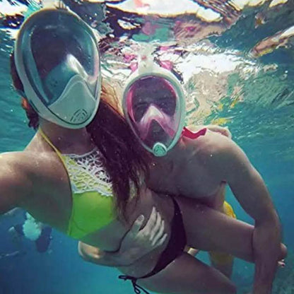 Panoramic Snorkeling Mask Full Face GoPro Compatible Snorkel Mask Scuba Mask DailySale
