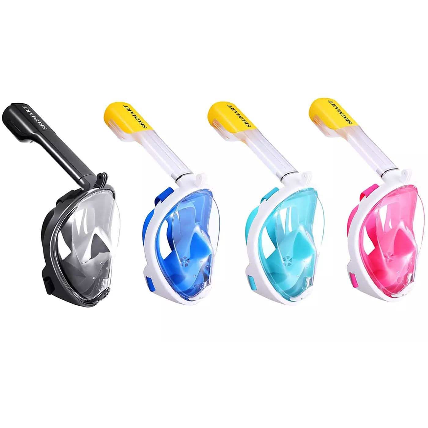 Panoramic Snorkeling Mask Full Face GoPro Compatible Snorkel Mask Scuba Mask DailySale