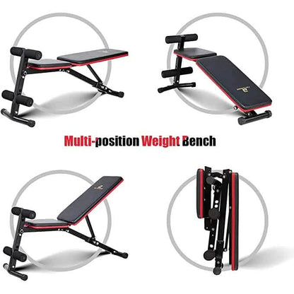PAPABABE Workout Bench with Upgraded Wider Backrest for Bench Press Full Body Workout DailySale
