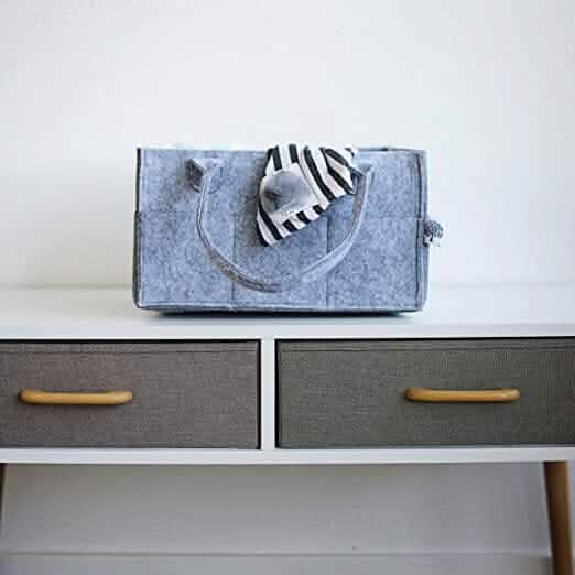 Parker Baby Diaper Caddy - Nursery Storage Bin and Car Organizer for Diapers and Baby Wipes DailySale