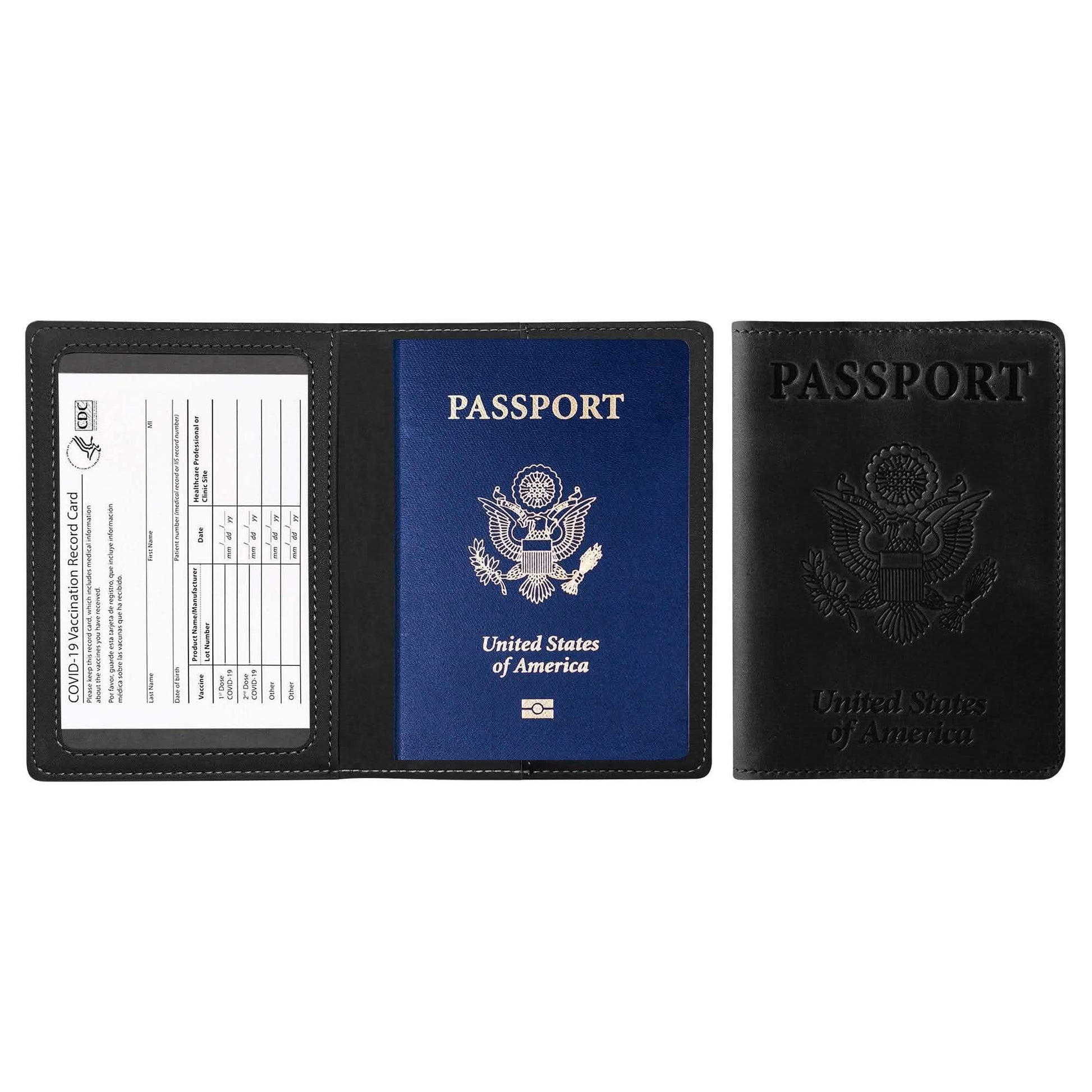Passport Holder with Vaccination Card Protector DailySale