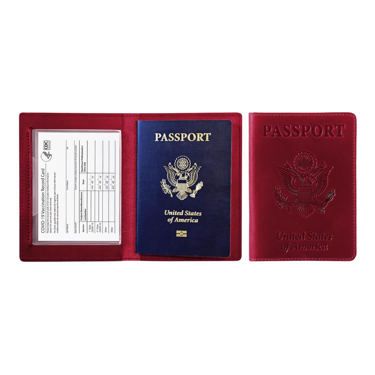 Passport Holder with Vaccination Card Protector DailySale