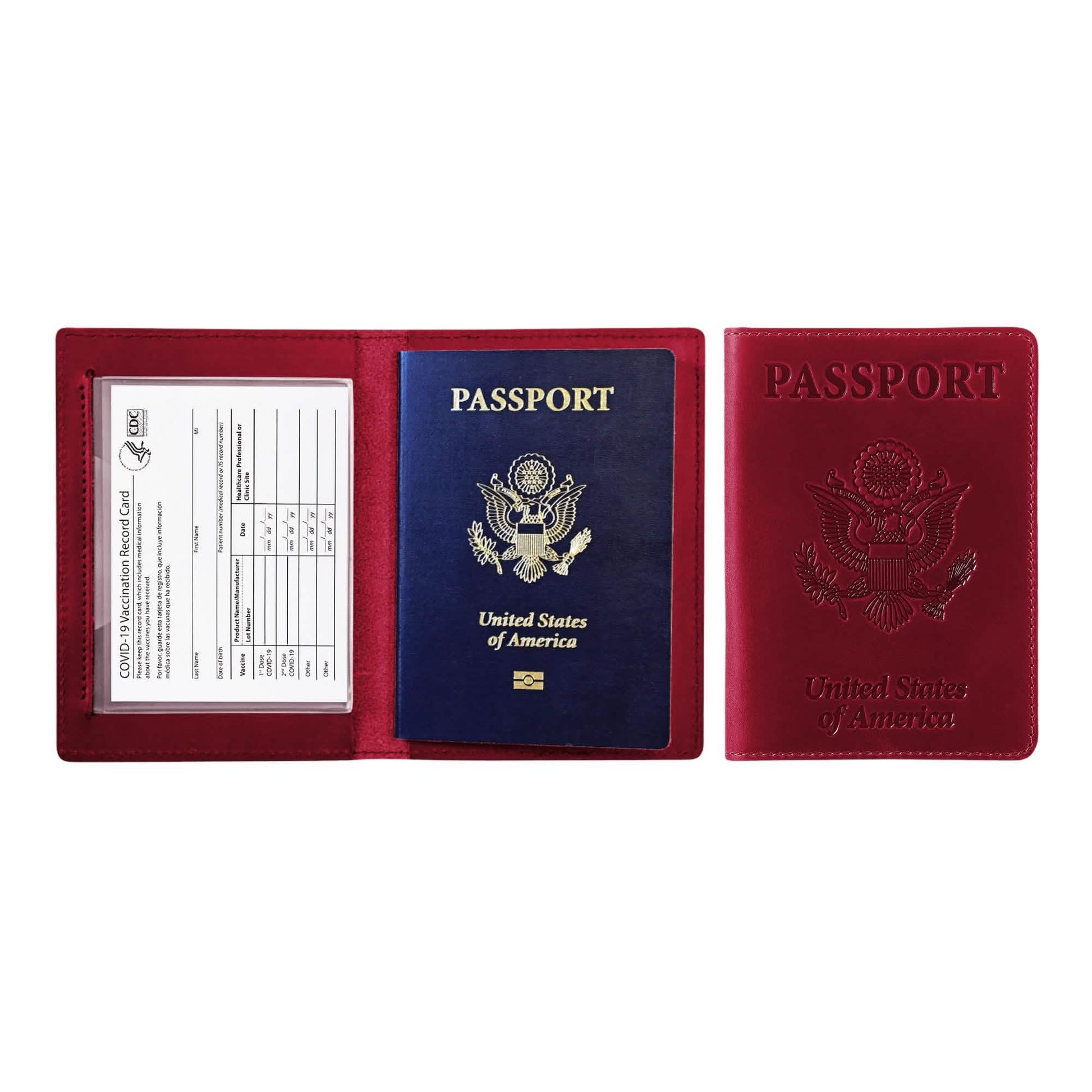 Passport Holder with Vaccination Card Protector DailySale