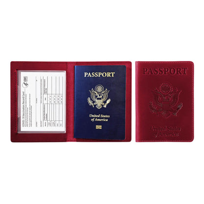 Passport Holder with Vaccination Card Protector DailySale