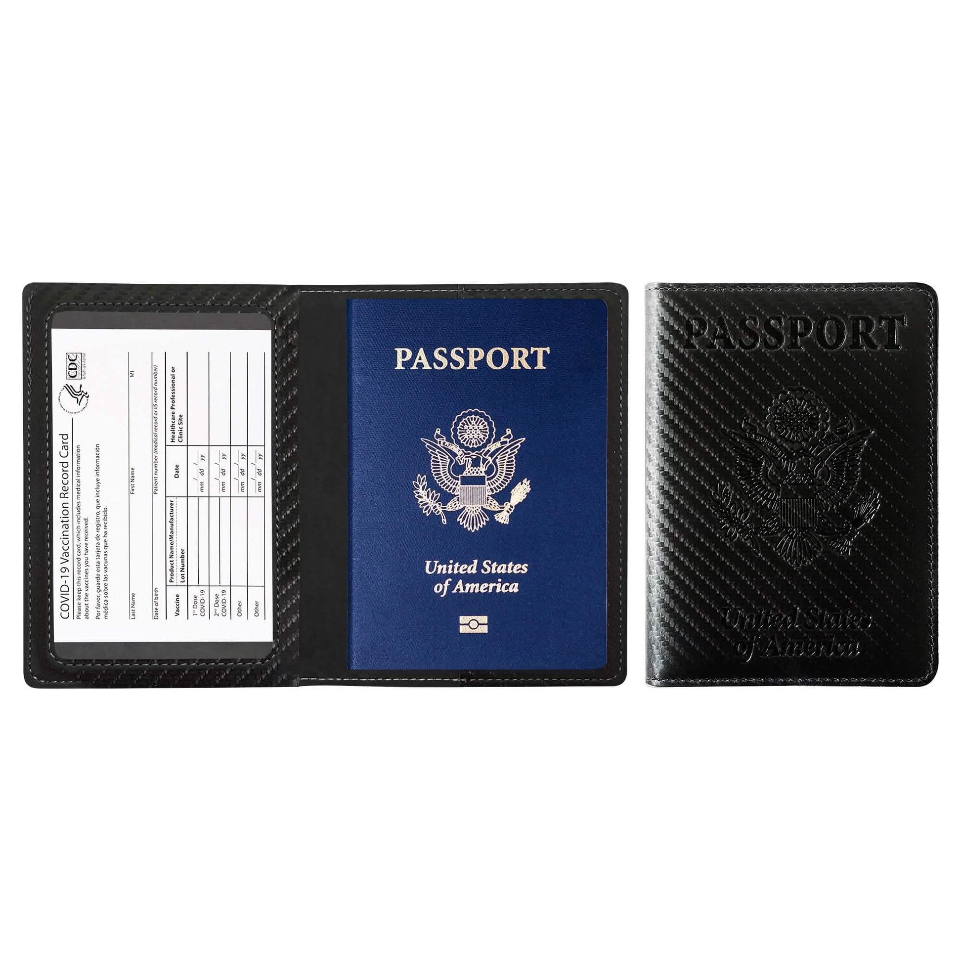 Passport Holder with Vaccination Card Protector DailySale