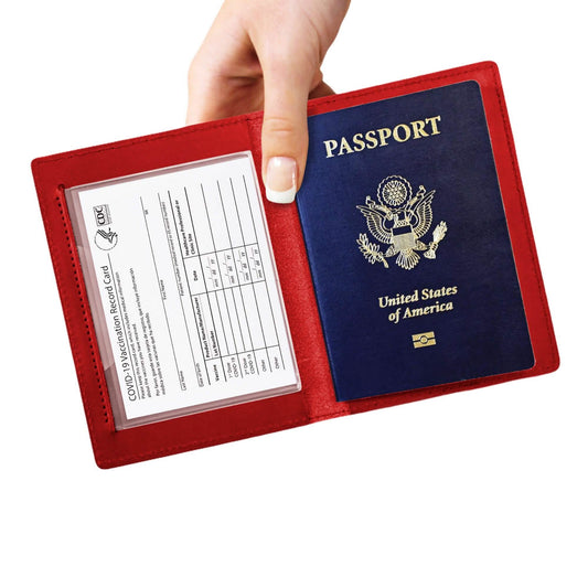 Passport Holder with Vaccination Card Protector DailySale