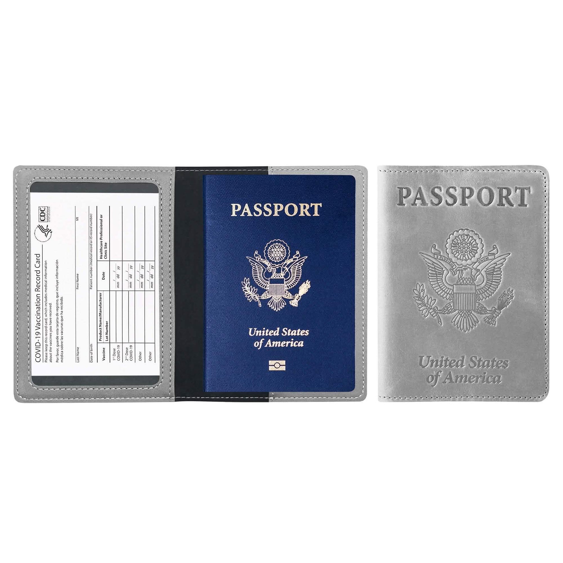 Passport Holder with Vaccination Card Protector DailySale