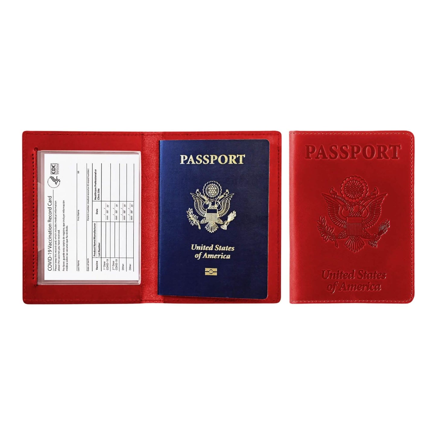 Passport Holder with Vaccination Card Protector DailySale