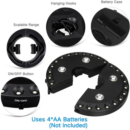 Patio Umbrella Light 3 Brightness Modes Cordless 28 LED Lights DailySale