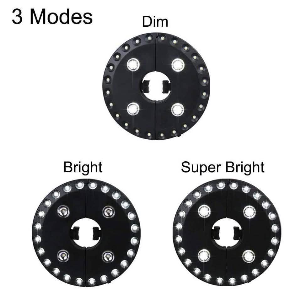 Patio Umbrella Light 3 Brightness Modes Cordless 28 LED Lights DailySale