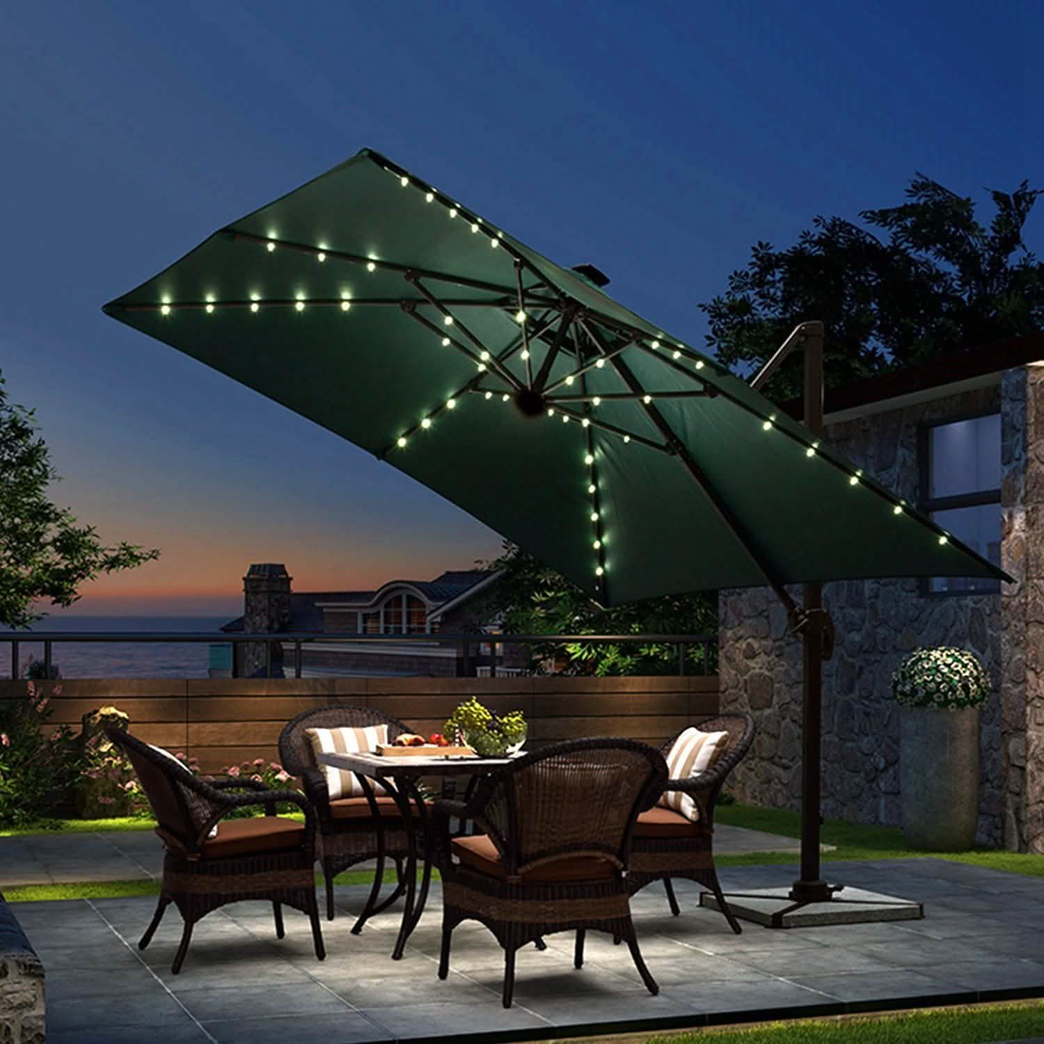 Patio Umbrella Lights 8 Lighting Mode with Remote Control DailySale