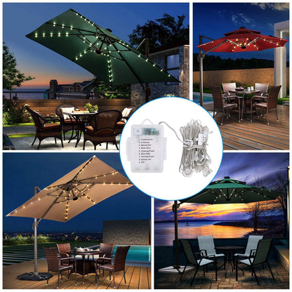 Patio Umbrella Lights 8 Lighting Mode with Remote Control DailySale