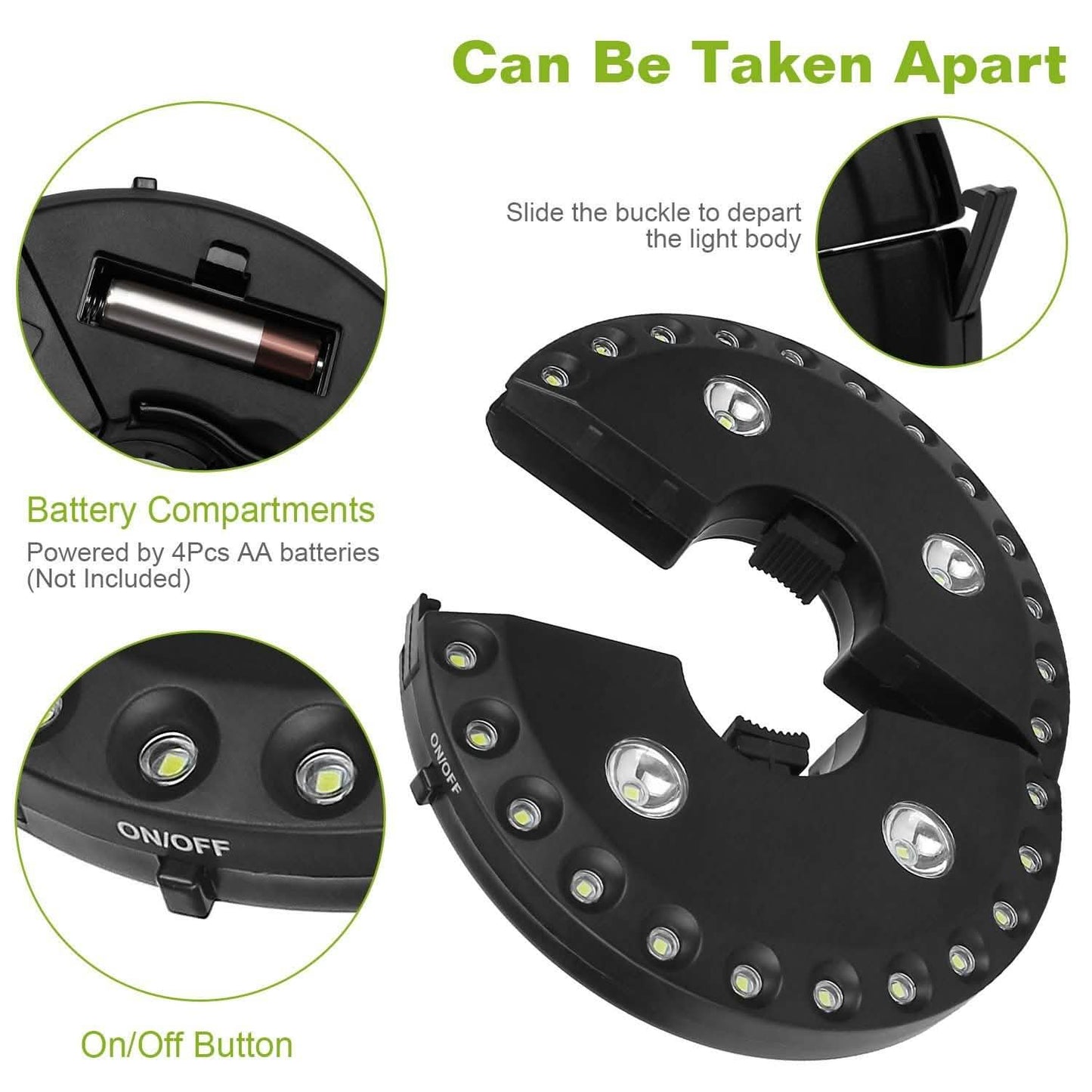 Patio Umbrella Lights LEDS Cordless DailySale