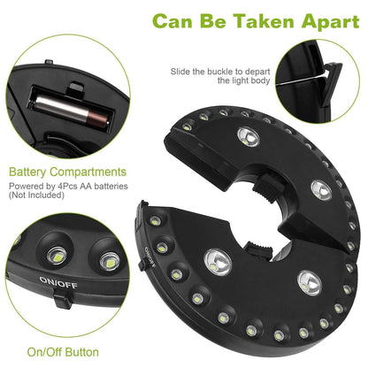 Patio Umbrella Lights LEDS Cordless DailySale