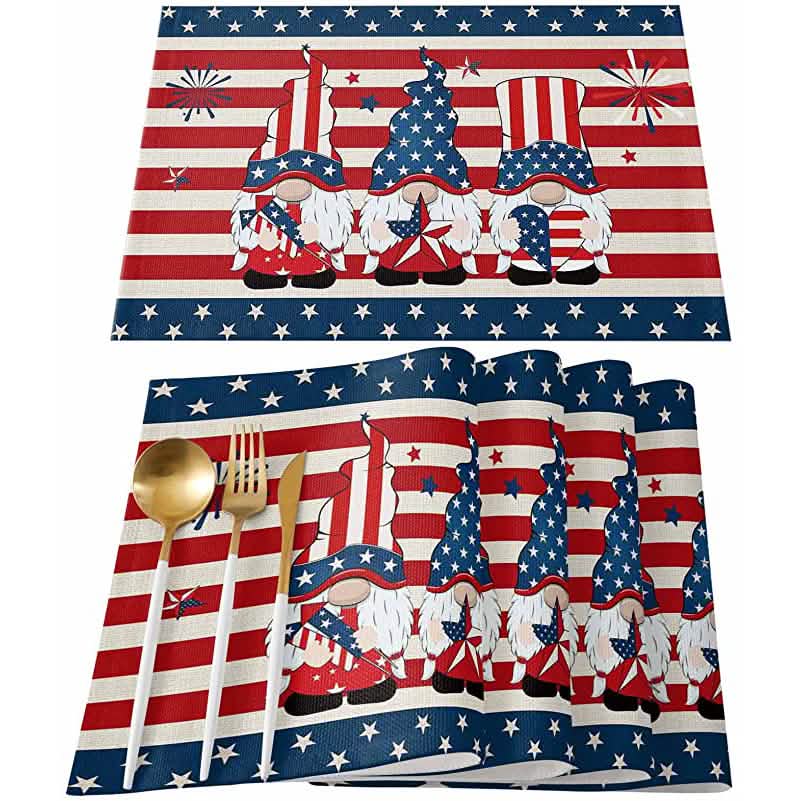 Patriotic Stars Placemats Set DailySale