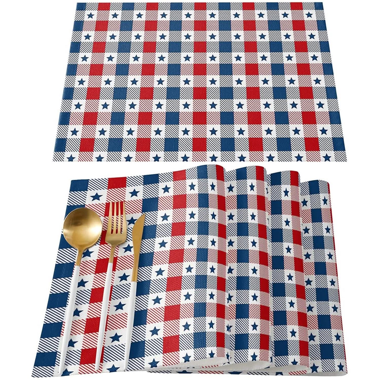 Patriotic Stars Placemats Set DailySale