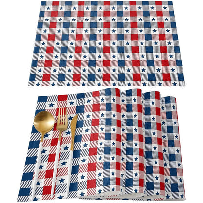 Patriotic Stars Placemats Set DailySale