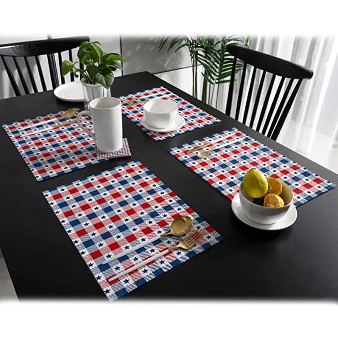 Patriotic Stars Placemats Set DailySale