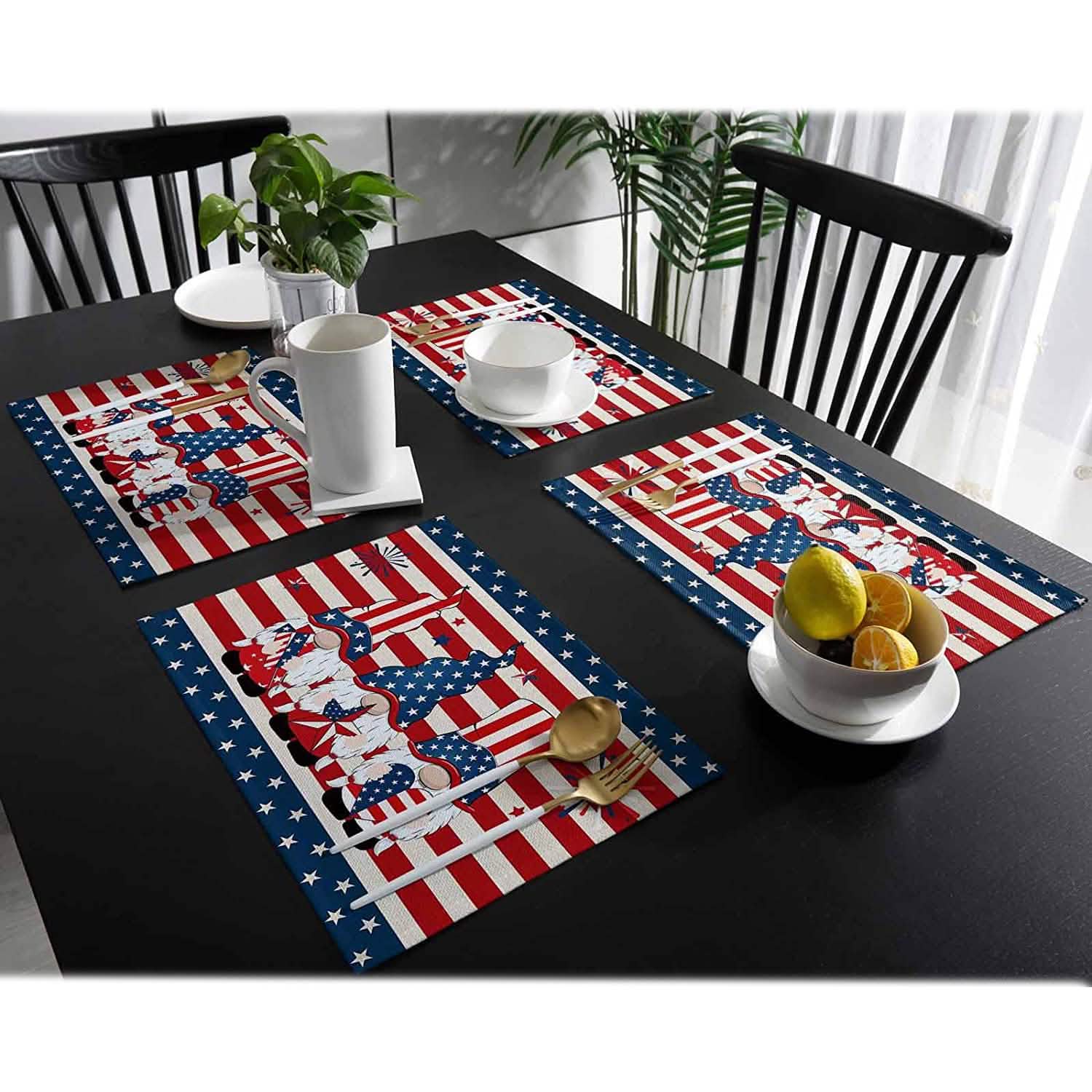 Patriotic Stars Placemats Set DailySale