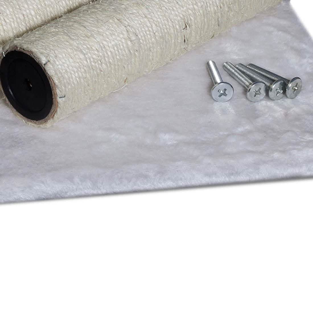 Paws & Pals 3-in-1 Cat Scratching Post with Hammock and Toy DailySale