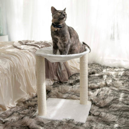 Paws & Pals 3-in-1 Cat Scratching Post with Hammock and Toy DailySale