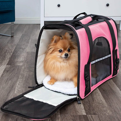 Paws & Pals Airline Approved Soft Sided Pet Carrier DailySale