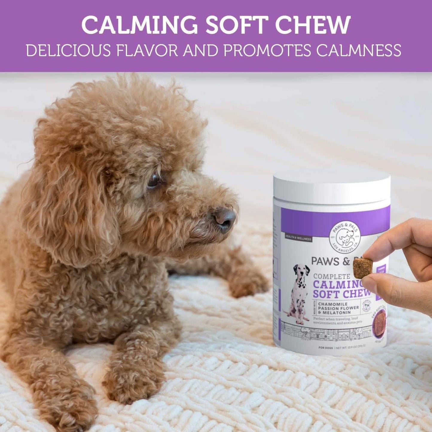 Paws & Pals Dog Calming Treats - Pet Anti Anxiety Supplement DailySale