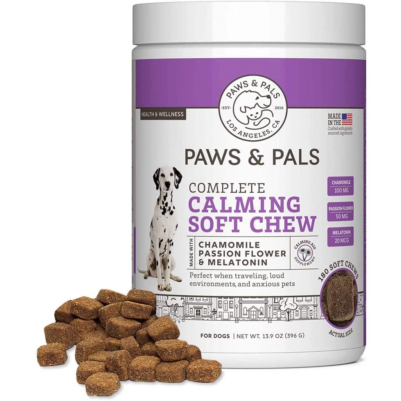 Paws & Pals Dog Calming Treats - Pet Anti Anxiety Supplement DailySale