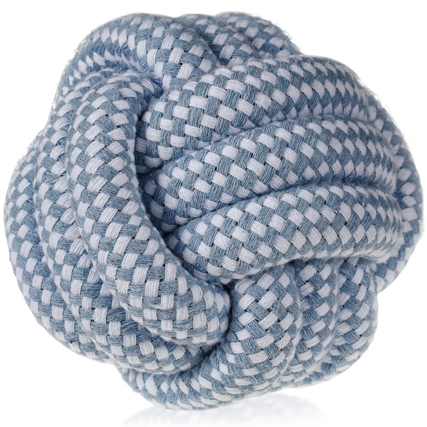 Paws & Pals Dog Chew Rope Cotton-Braided Fetch Teething Play Toy - Blue DailySale