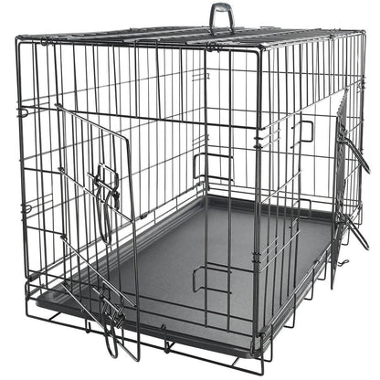 Paws & Pals Double Door Wire Dog Crate with Tray DailySale