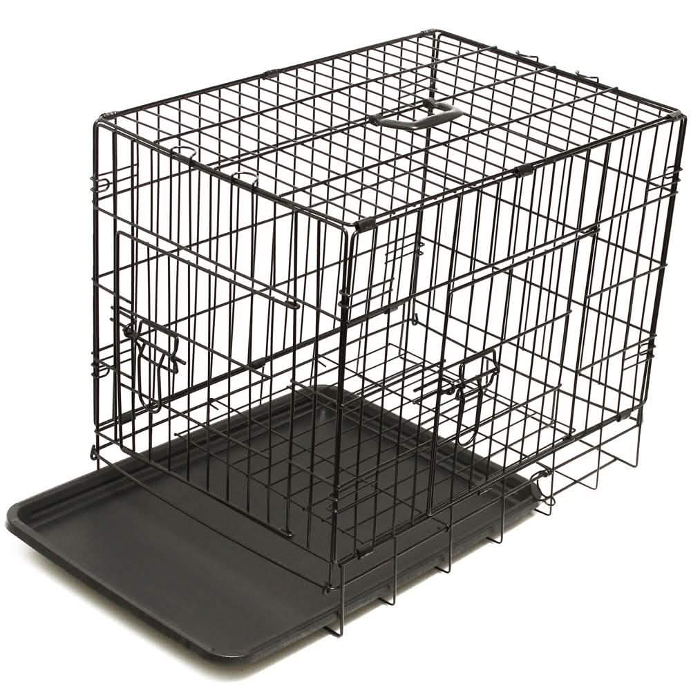 Paws & Pals Double Door Wire Dog Crate with Tray DailySale