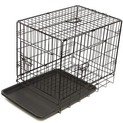 Paws & Pals Double Door Wire Dog Crate with Tray DailySale