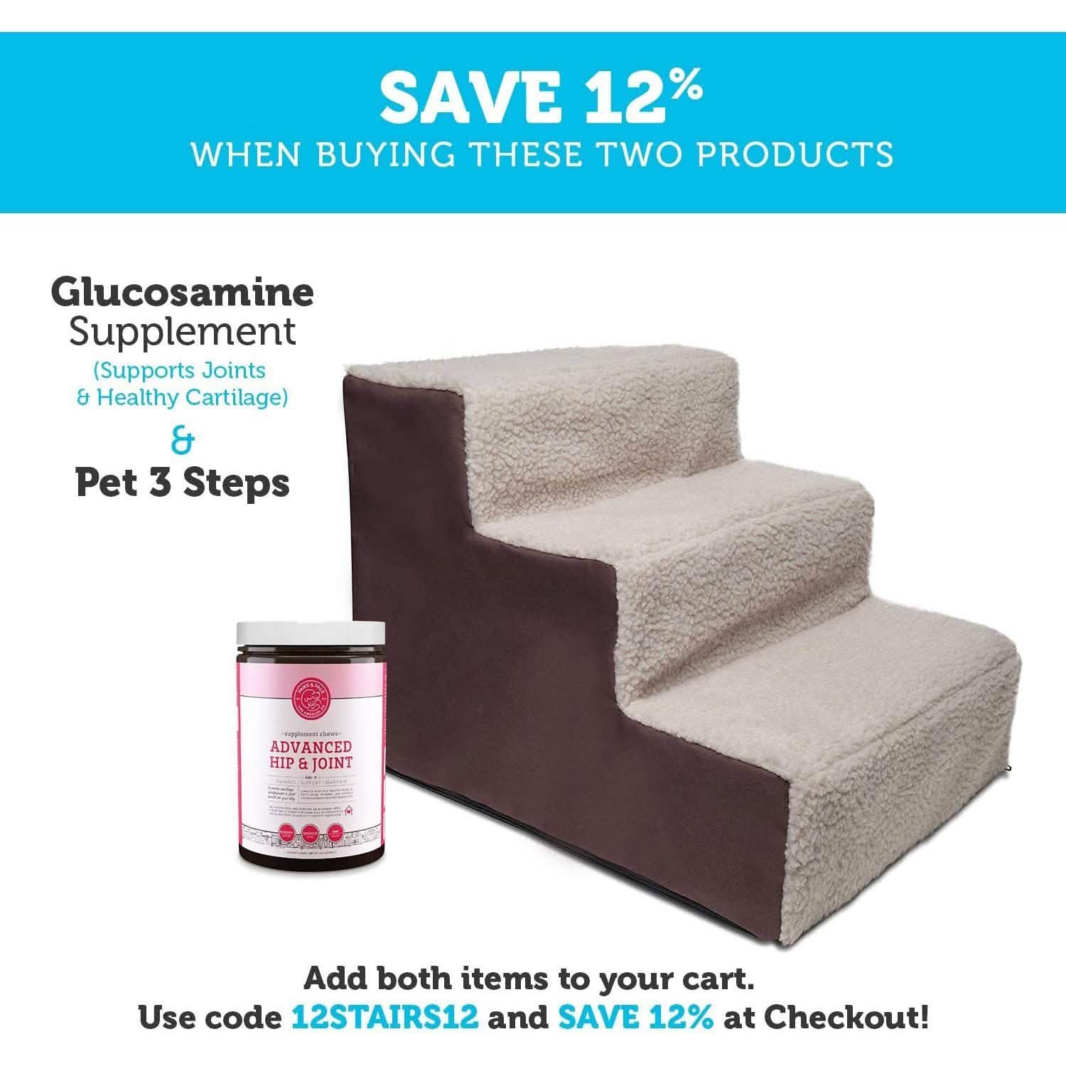 Paws & Pals Padded Pet Stairs DailySale