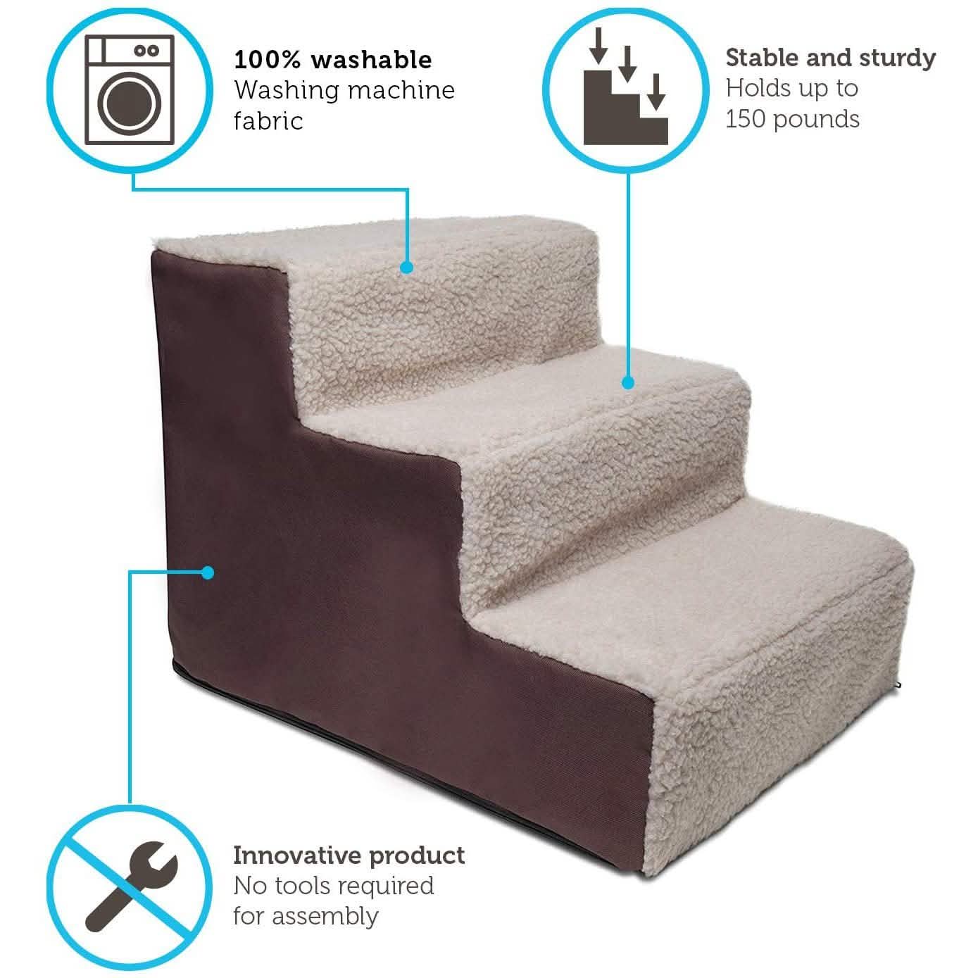 Paws & Pals Padded Pet Stairs DailySale