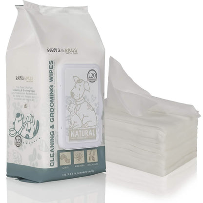Paws & Pals Pet Grooming Wipes Hypo-Allergenic Cleansing and Deodorizing DailySale