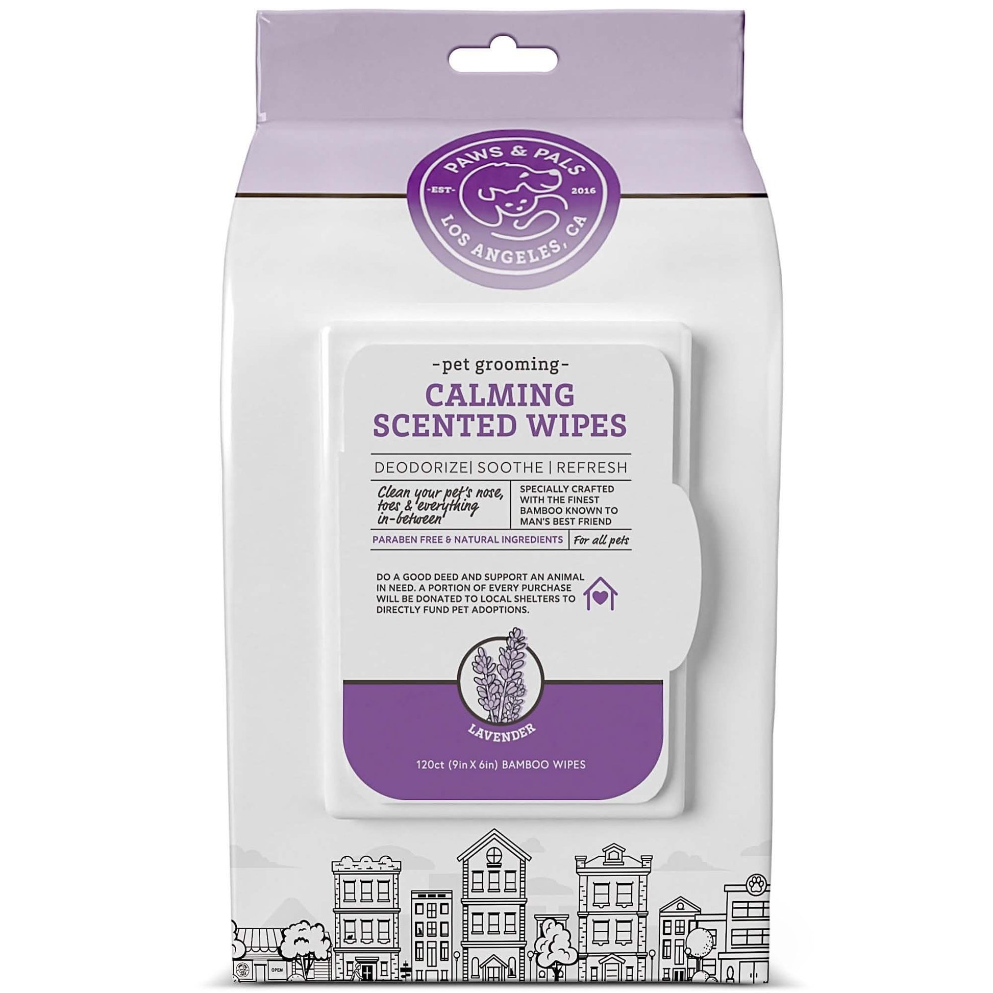 Paws & Pals Pet Grooming Wipes Hypo-Allergenic Cleansing and Deodorizing DailySale