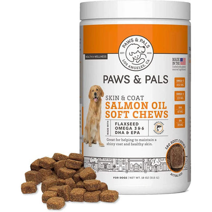 Paws & Pals Wild Alaskan Salmon Fish Oil Omega 3 and 6 for Dogs and Cats DailySale