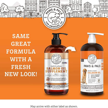 Paws & Pals Wild Alaskan Salmon Oil for Dogs and Cats - 32oz DailySale