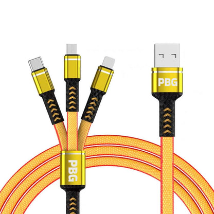 PBG 3-in-1 Cable Mesh/Nylon Braided HQ Multi Device Charging (Lightning, USB-C , Micro) DailySale