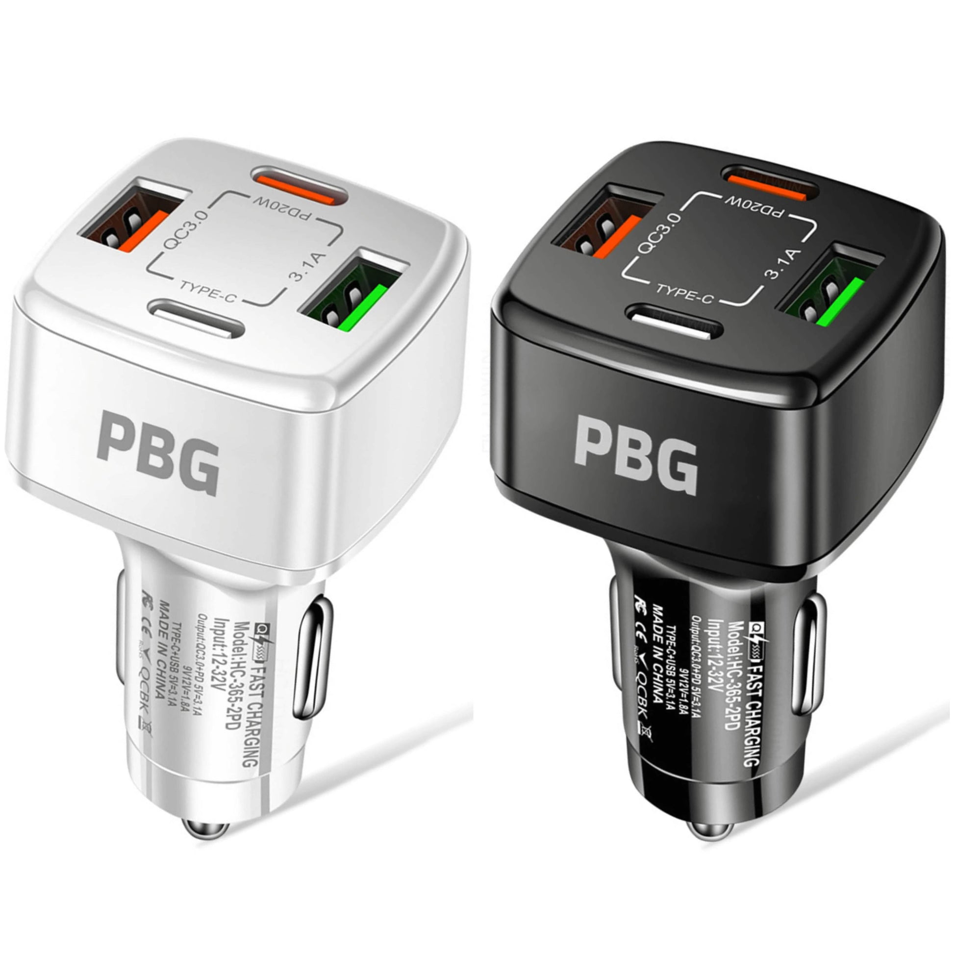 PBG 4 Port Car Charger 2 PD Ports and 2 USB Ports DailySale