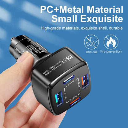 PBG 4 Port Car Charger 2 PD Ports and 2 USB Ports DailySale