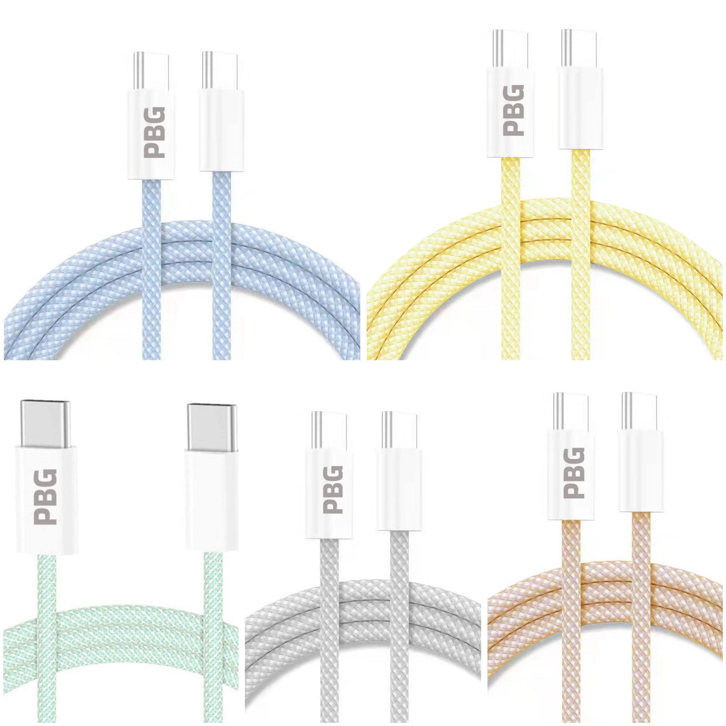 PBG Macaron USB-C TO C Cable's 3 (PD Type C to 8 Pin) DailySale